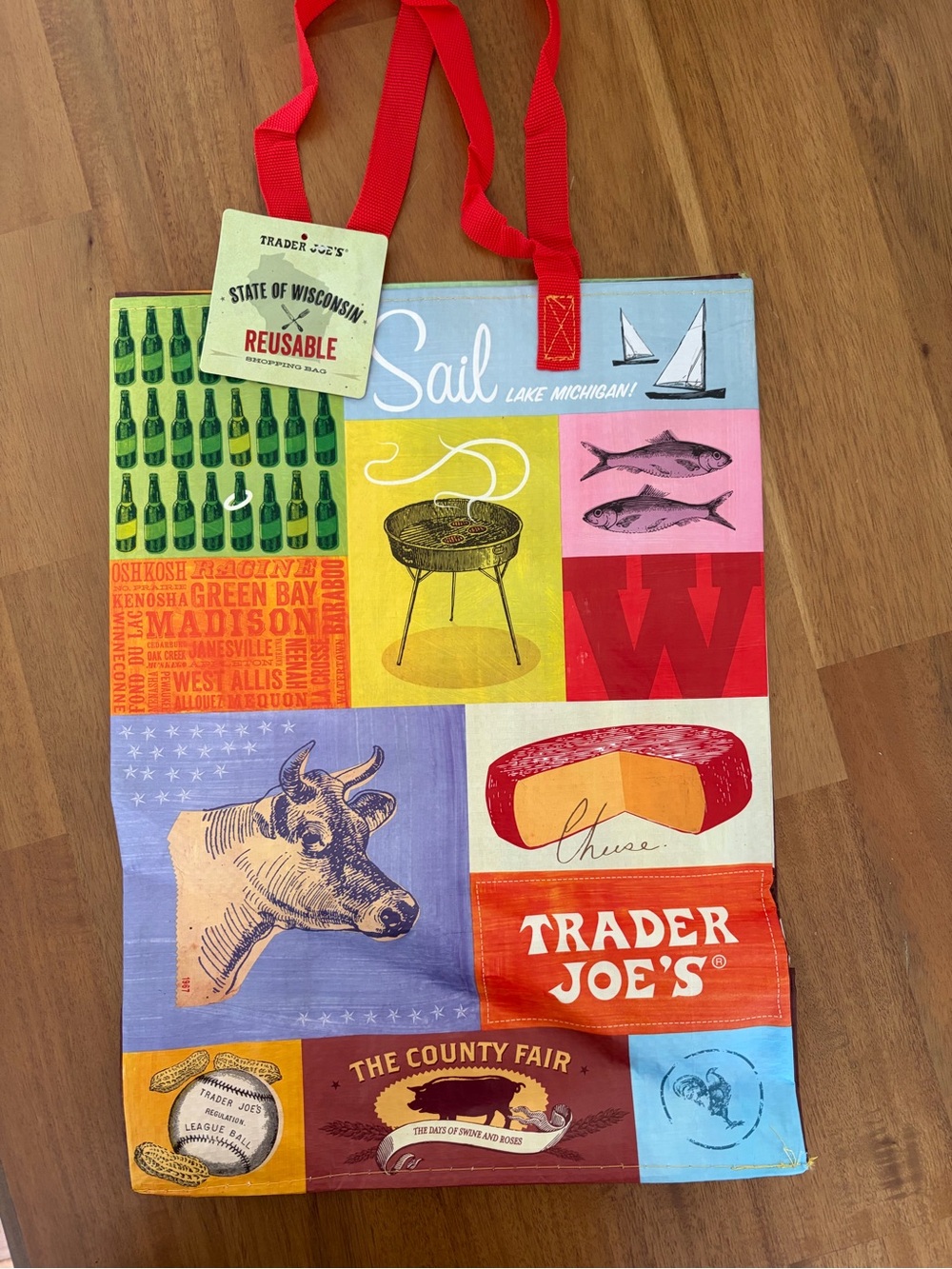 Trader Joe's Wisconsin Reusable Tote Bag